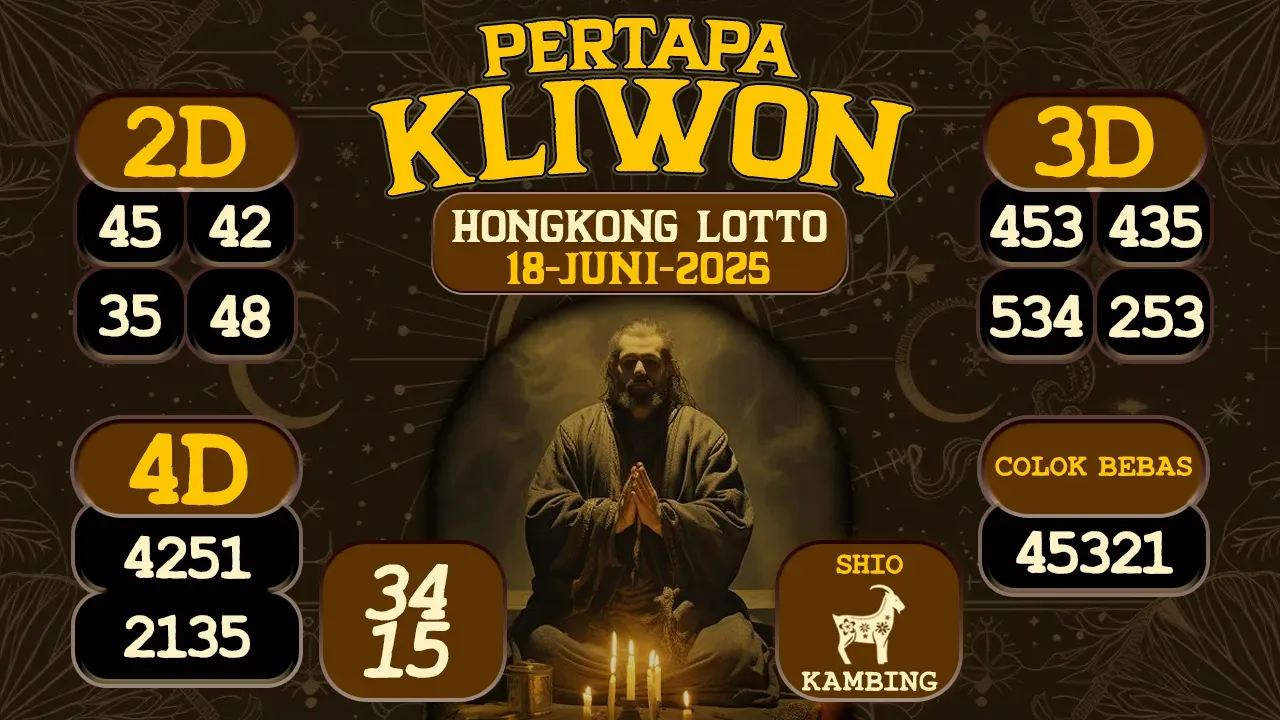 syair Pertapa Kliwon Hongkong Lotto 18 06 2025