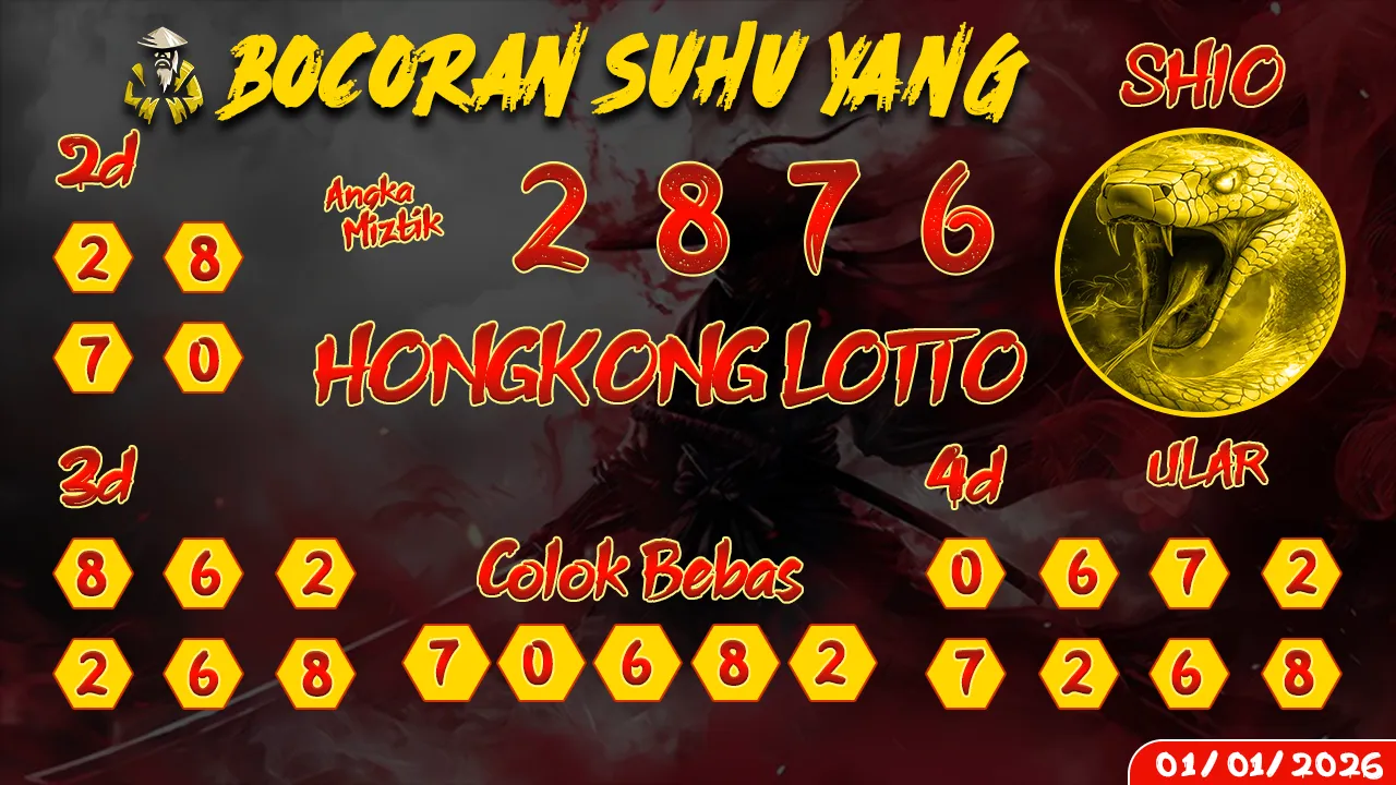 syair Bocoran Suhu Yang Hongkong Lotto 01 01 2026