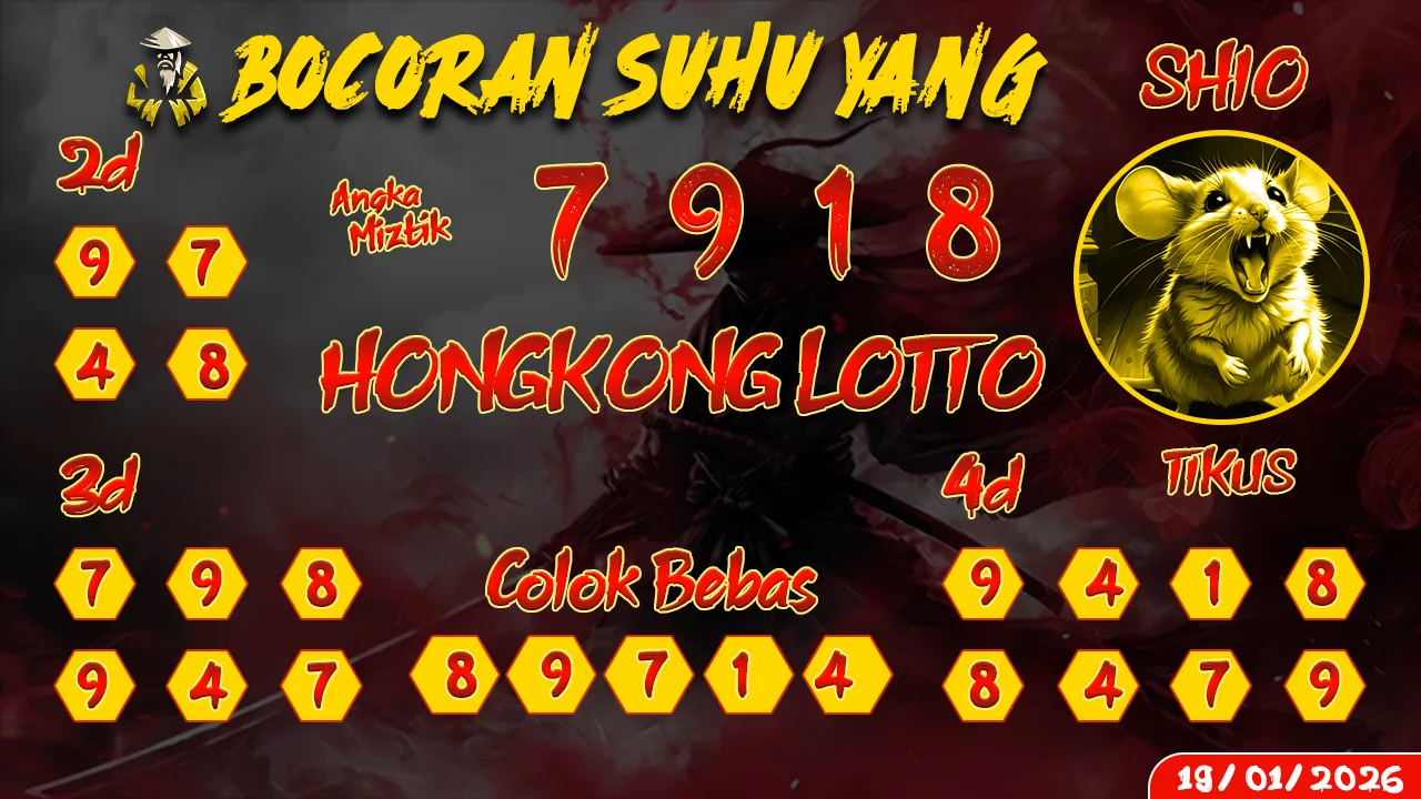 syair Bocoran Suhu Yang Hongkong Lotto 19 01 2026