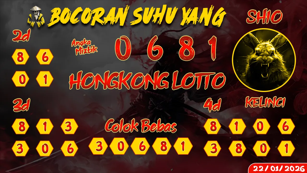 syair Bocoran Suhu Yang Hongkong Lotto 22 01 2026