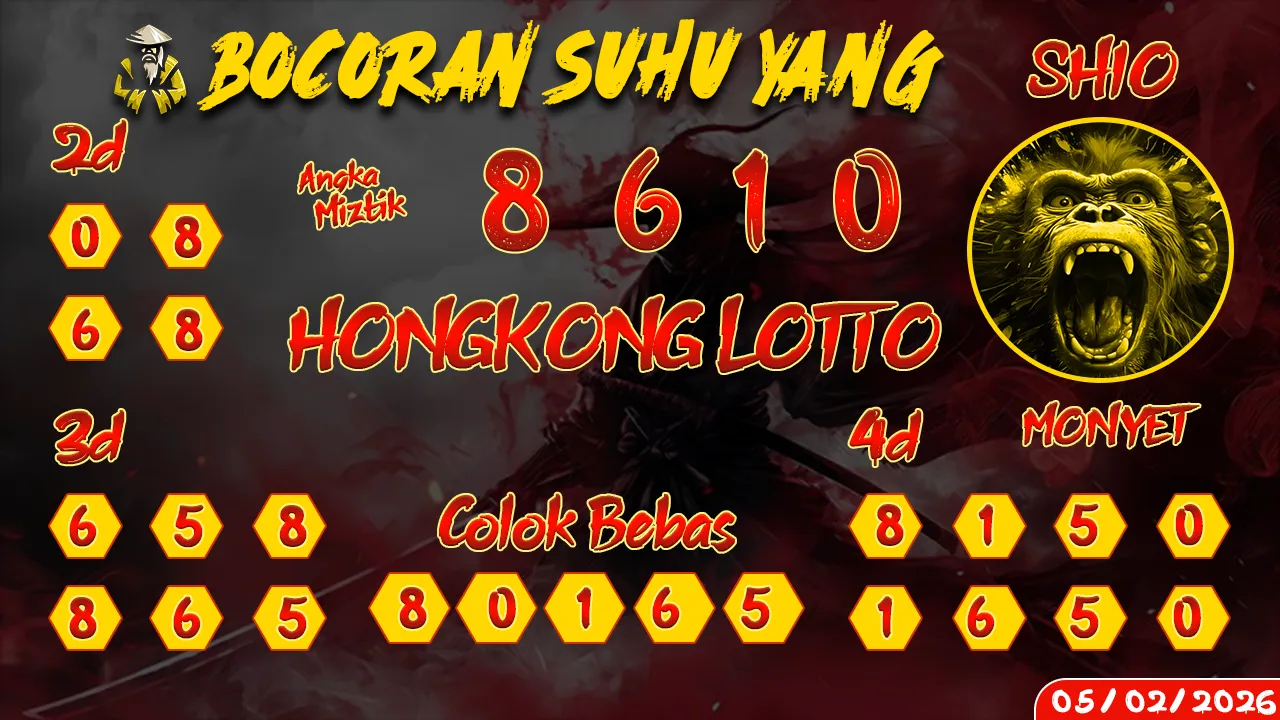 syair Bocoran Suhu Yang Hongkong Lotto 05 02 2026