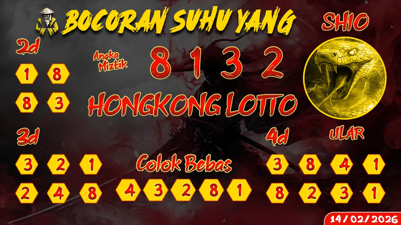 syair Bocoran Suhu Yang Hongkong Lotto 14 02 2026