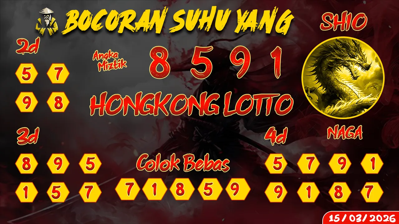 syair Bocoran Suhu Yang Hongkong Lotto 15 03 2026