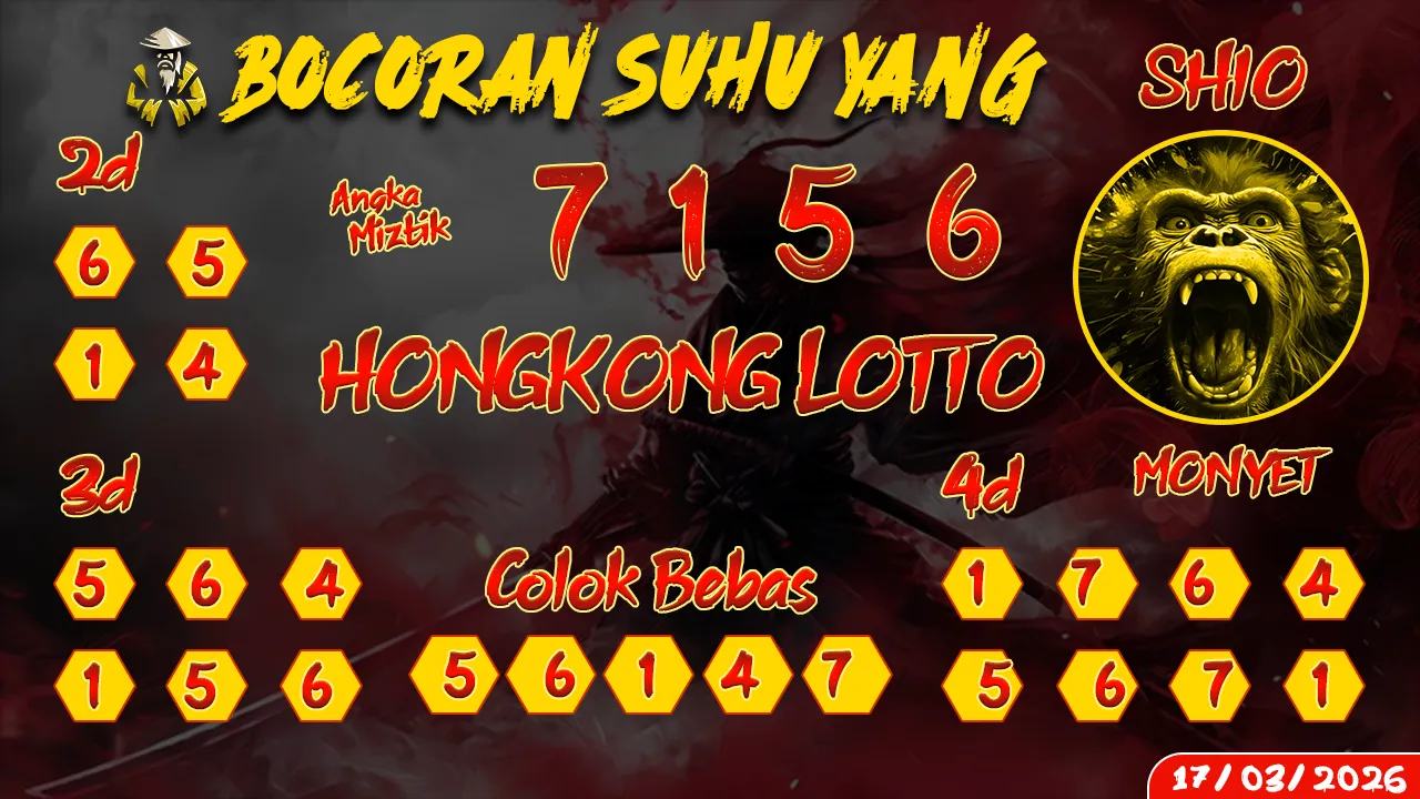 syair Bocoran Suhu Yang Hongkong Lotto 17 03 2026