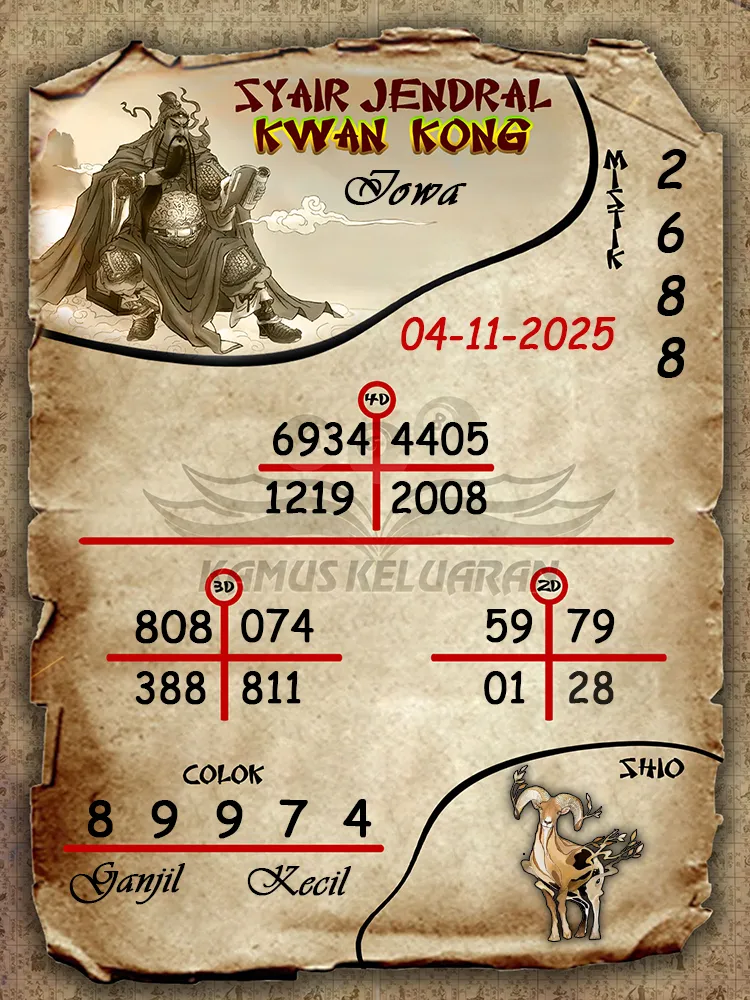 Syair Jendral Kwan Kong Iowa 04 11 2025
