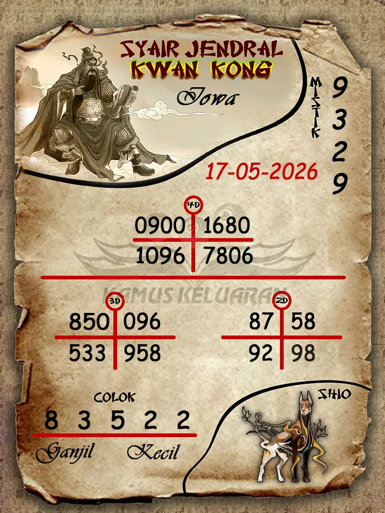 Syair Jendral Kwan Kong Iowa 17 05 2026