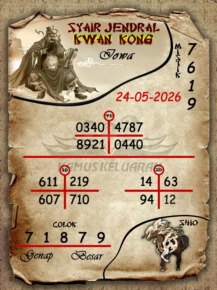 Syair Jendral Kwan Kong Iowa 24 05 2026