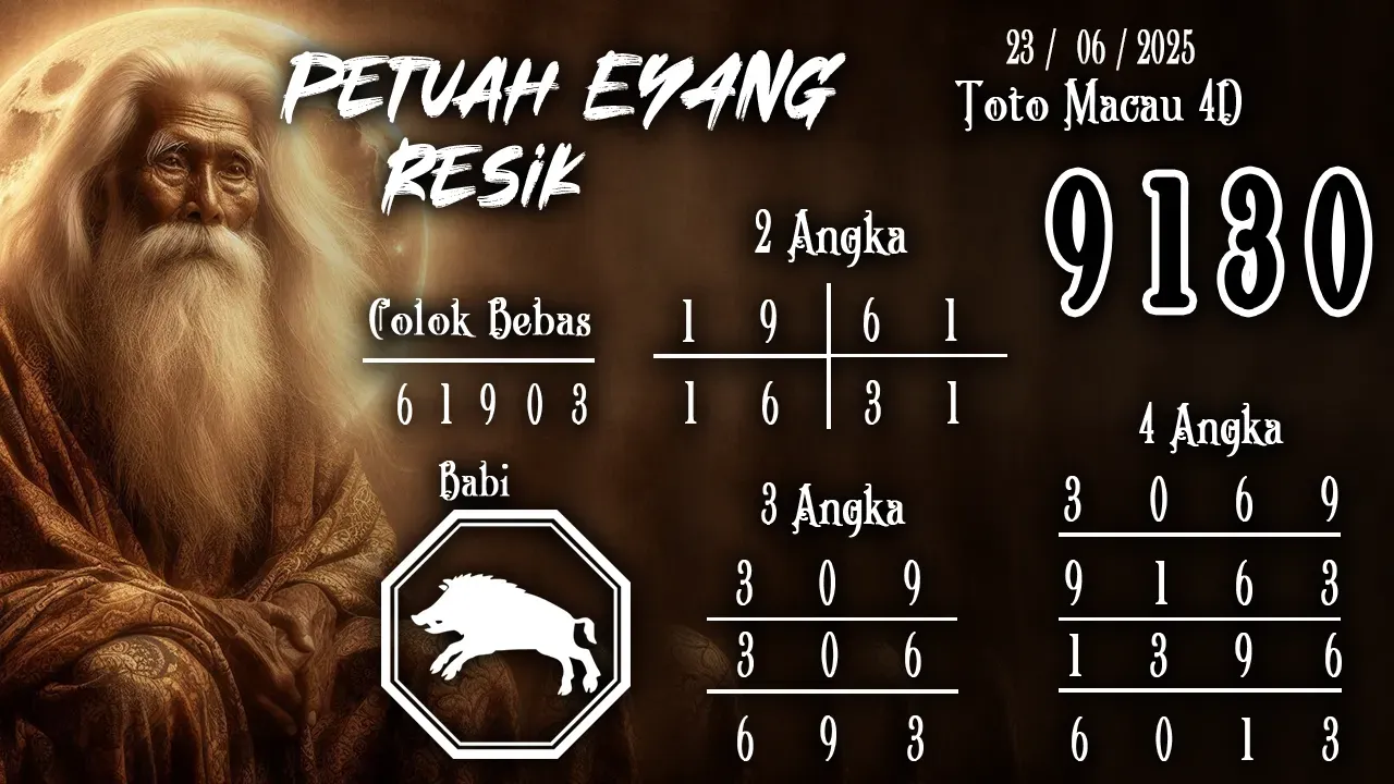 syair Prediksi Eyang Toto Macau 4D 23 06 2025