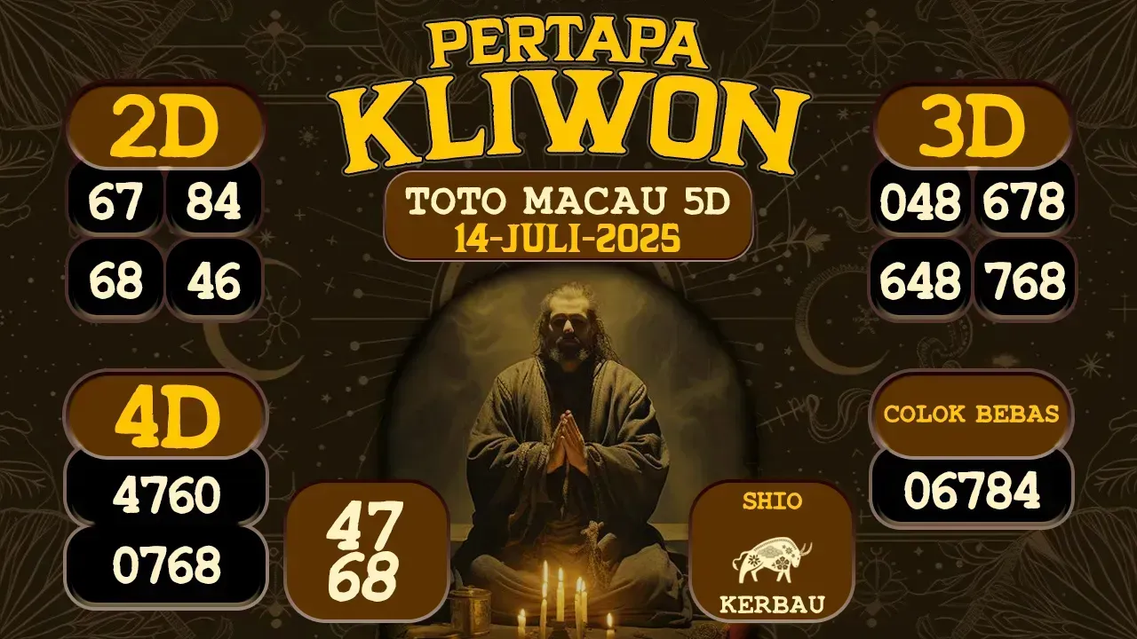 syair Pertapa Kliwon Toto Macau 5D 14 07 2025