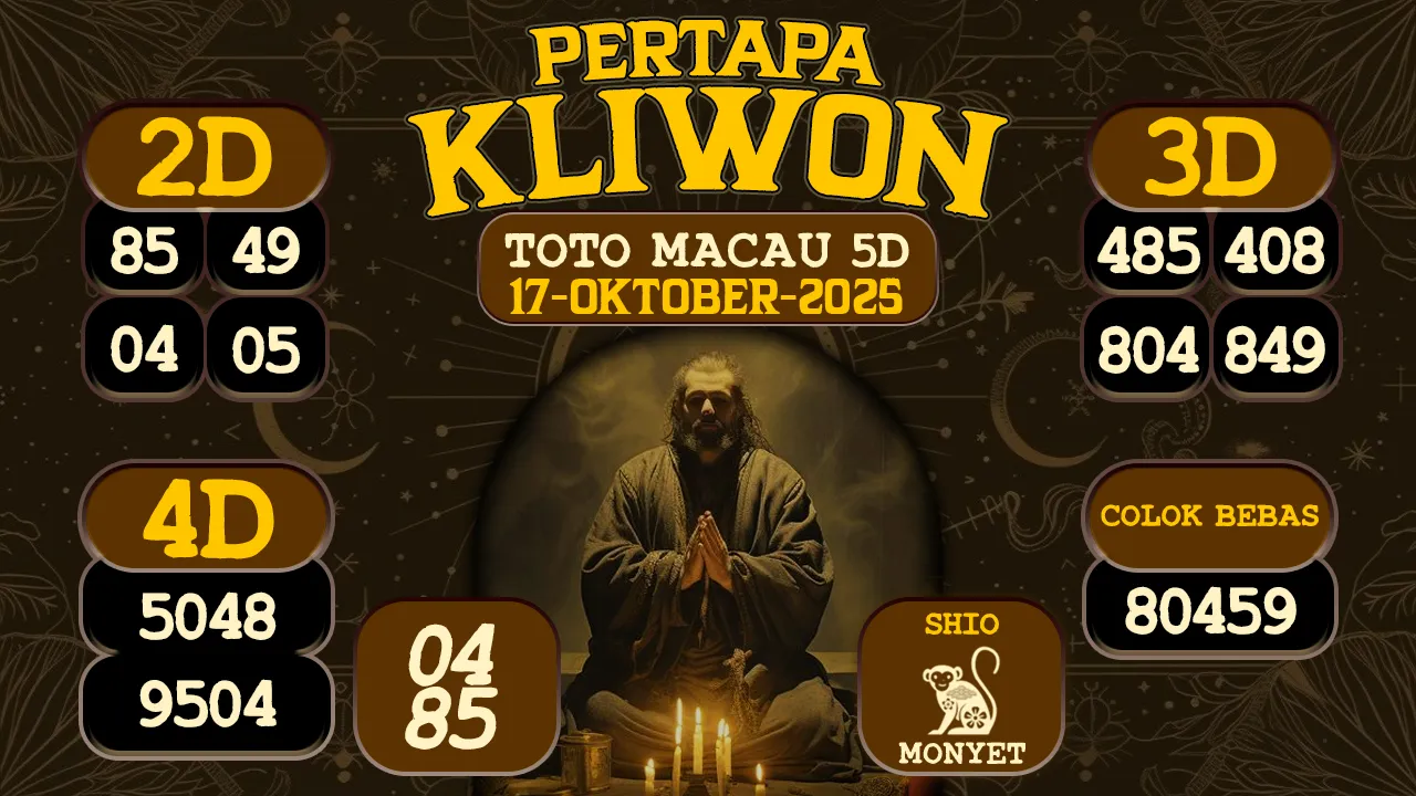 syair Pertapa Kliwon Toto Macau 5D 17 10 2025