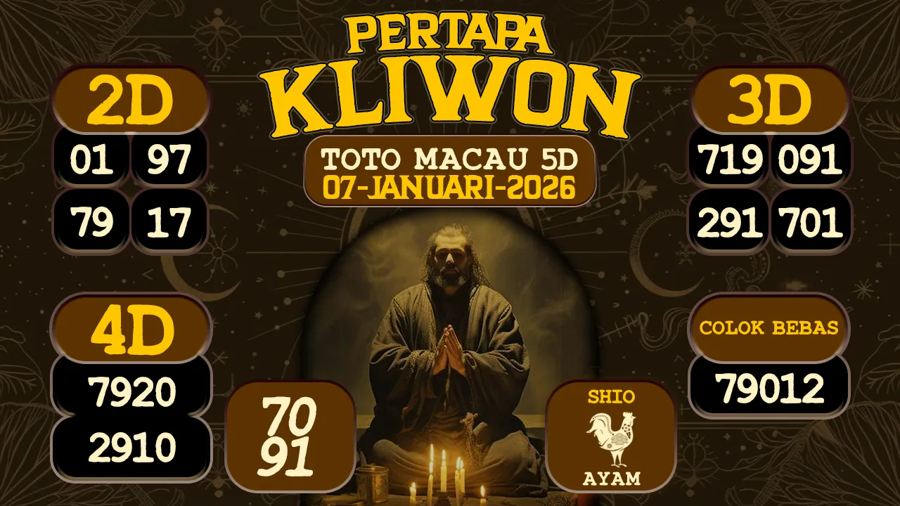 syair Pertapa Kliwon Toto Macau 5D 07 01 2026