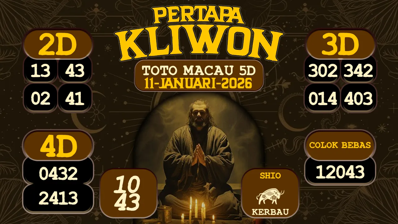 syair Pertapa Kliwon Toto Macau 5D 11 01 2026