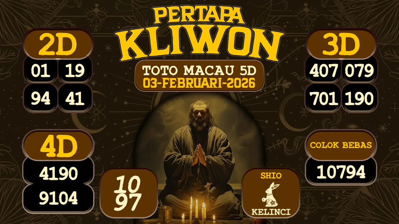 syair Pertapa Kliwon Toto Macau 5D 03 02 2026