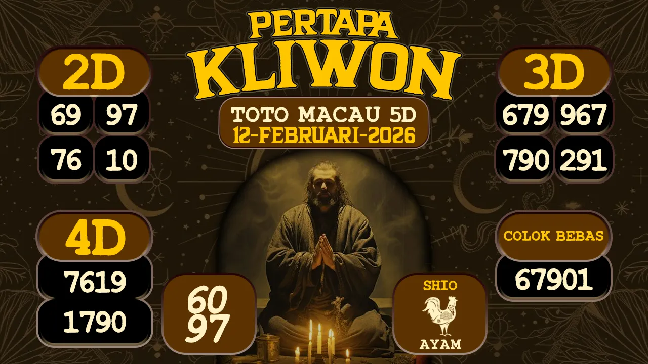 syair Pertapa Kliwon Toto Macau 5D 12 02 2026