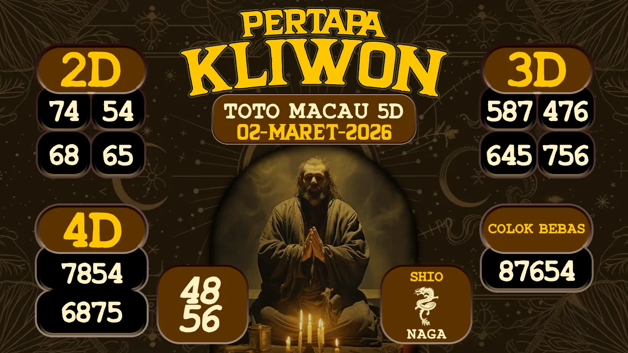 syair Pertapa Kliwon Toto Macau 5D 02 03 2026