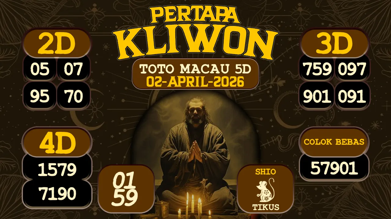 syair Pertapa Kliwon Toto Macau 5D 02 04 2026