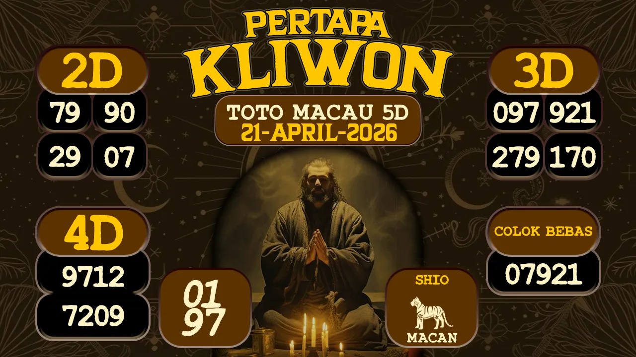 syair Pertapa Kliwon Toto Macau 5D 21 04 2026