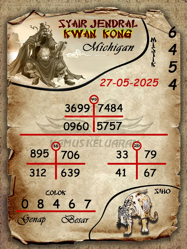 syair jendral kwan kong michigan 27 05 2025