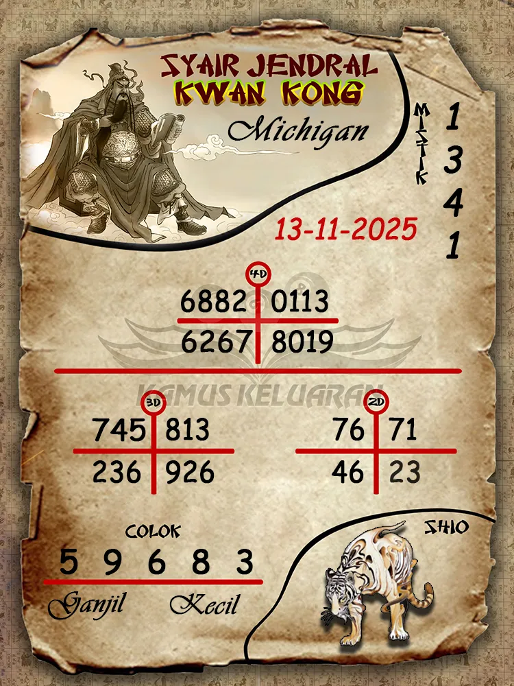 Syair Jendral Kwan Kong Michigan 13 11 2025