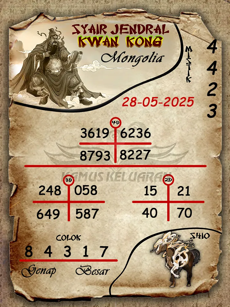 syair jendral kwan kong mongolia 28 05 2025