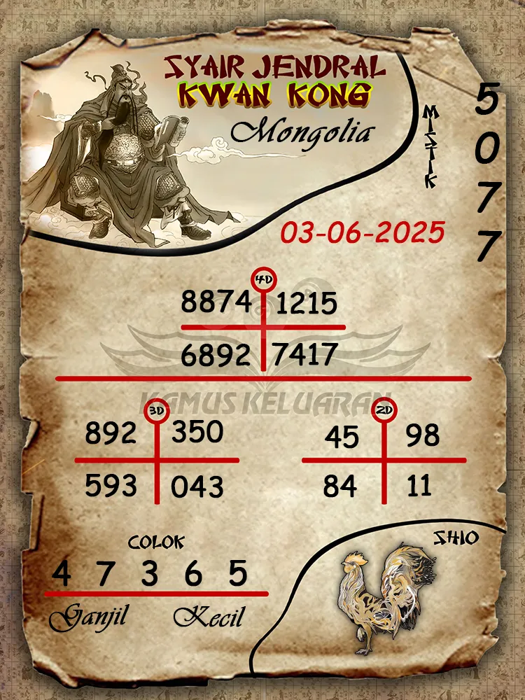 syair jendral kwan kong mongolia 03 06 2025