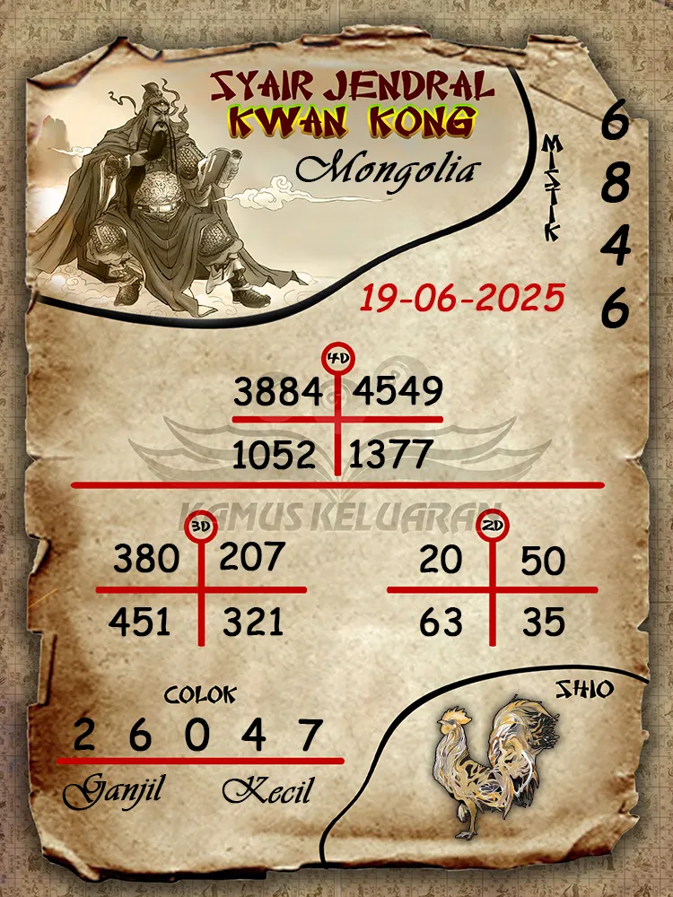 syair jendral kwan kong mongolia 19 06 2025