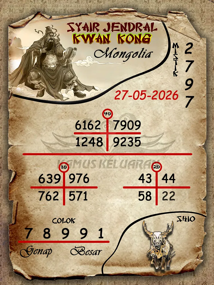 Syair Jendral Kwan Kong Mongolia 27 05 2026