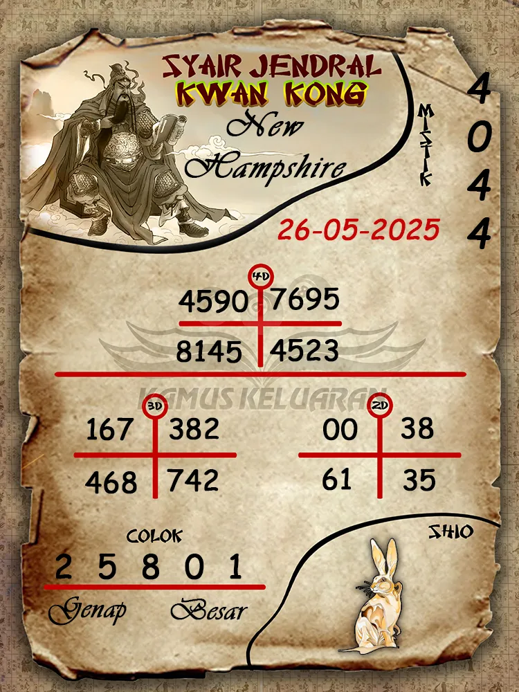 syair jendral kwan kong new hampshire 26 05 2025