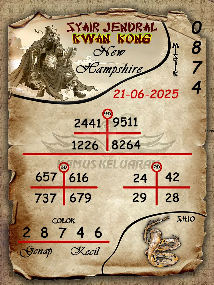 syair jendral kwan kong new hampshire 21 06 2025