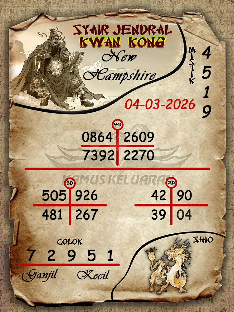 Syair Jendral Kwan Kong New Hampshire 04 03 2026