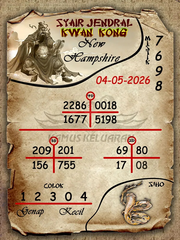 Syair Jendral Kwan Kong New Hampshire 04 05 2026