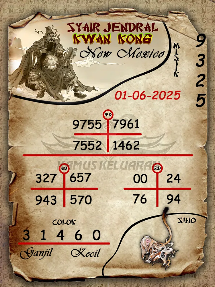 syair jendral kwan kong new mexico 01 06 2025