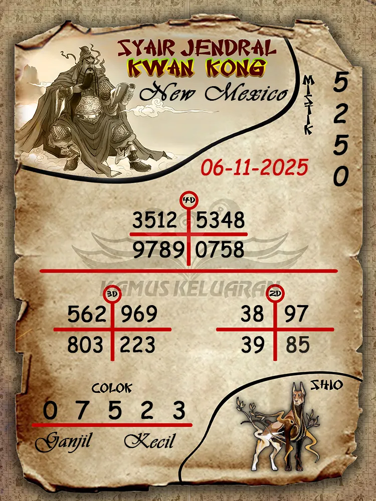 Syair Jendral Kwan Kong New Mexico 06 11 2025