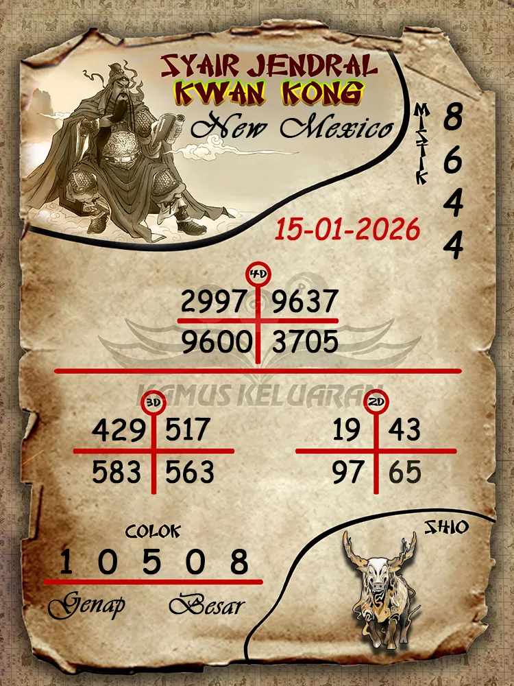 Syair Jendral Kwan Kong New Mexico 15 01 2026