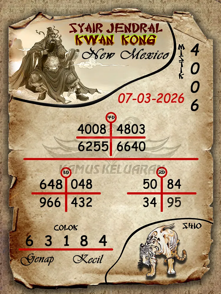 Syair Jendral Kwan Kong New Mexico 07 03 2026
