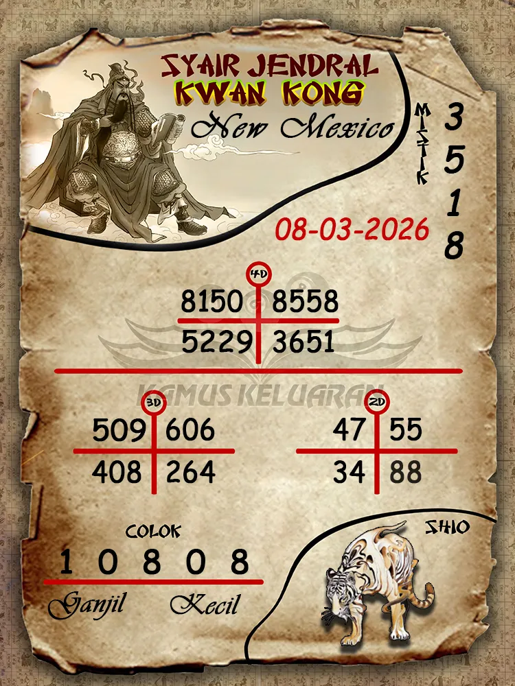 Syair Jendral Kwan Kong New Mexico 08 03 2026