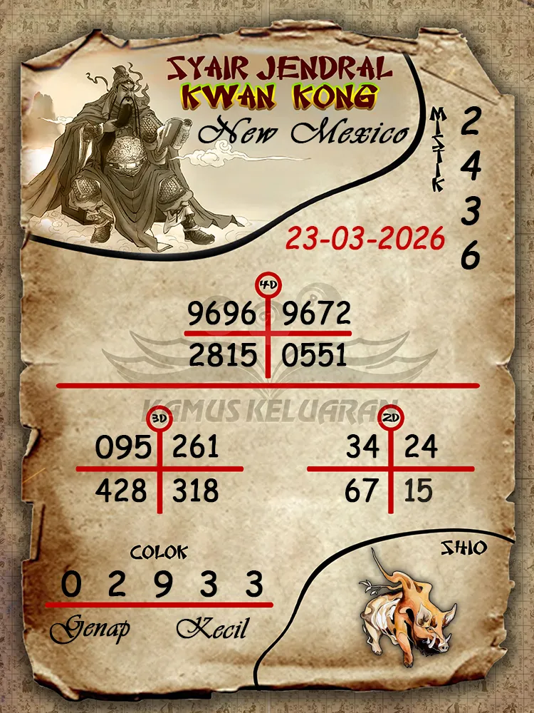 Syair Jendral Kwan Kong New Mexico 23 03 2026