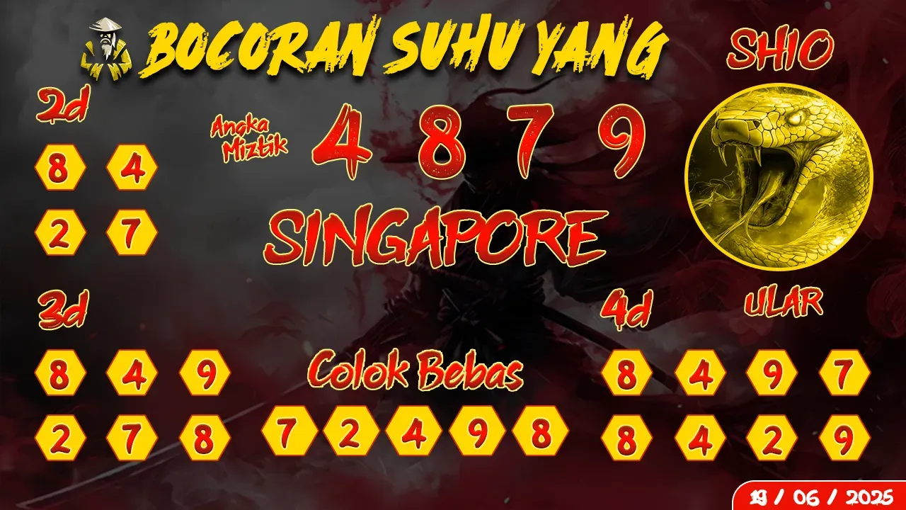 syair Bocoran Suhu Yang Singapore 19 06 2025