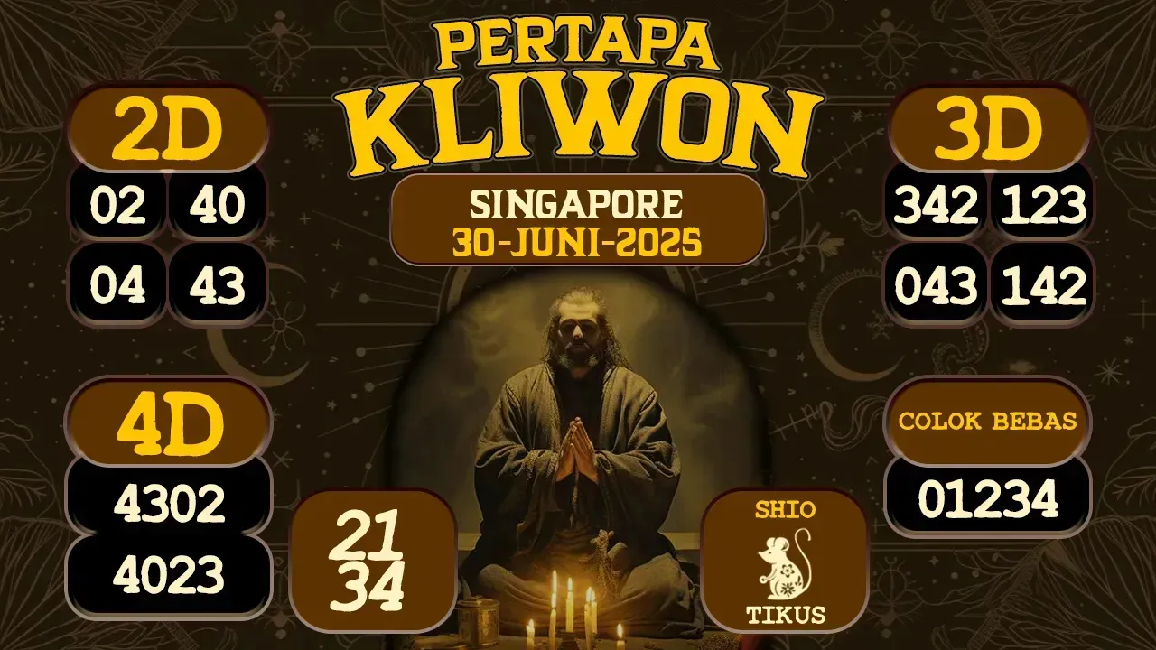 syair pertapa kliwon singapore 30 06 2025