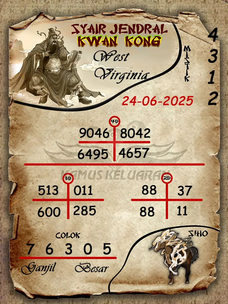 syair jendral kwan kong west virginia 24 06 2025